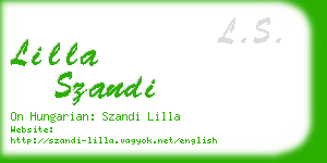 lilla szandi business card